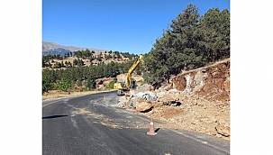 BERTİZ’DE YOL ÇALIŞMASI .