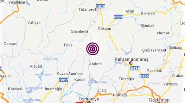-KAHRAMANMARAŞ’TA 2 İLÇEDE DEPREM
