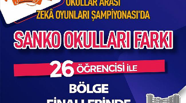SANKO Okulları Türkiye Okullar Arası Zekâ Oyunları Şampiyonası’nda!..