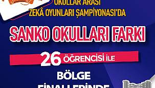 SANKO Okulları Türkiye Okullar Arası Zekâ Oyunları Şampiyonası’nda!..