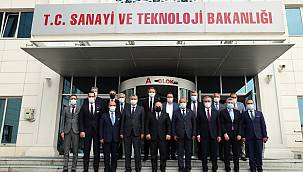 Üniversitemiz Rektörü Can ve Kahramanmaraş Protokolü, Şehrimize İvme Kazandıracak Projeler ile Sanayi Yatırımcılarının Sorun ve Taleplerini, Sanayi ve Teknoloji Bakanı Mustafa Varank’a Sundu
