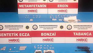 Kahramanmaraş’ta uyuşturucuya 3 tutuklama