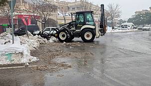 BÜYÜKŞEHİR'DEN BUZLANMAYA KARŞI ÖNLEM