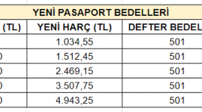 Yüzde 50'lik harç zammıyla birlikte fiyatlar arttı! İşte yeni pasaport bedelleri...