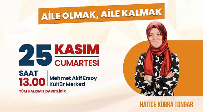 Aile Danışmanı Tongar, Ebeveynlere Seslenecek