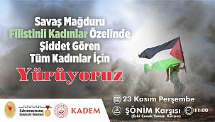 Kadına Şiddete Karşı Ses Olmak İçin Yürünecek!