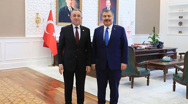 DEVA Partisi Milletvekili Dr. İrfan Karatutlu'dan Sağlık Bakanı Fahrettin Koca'ya Ziyaret