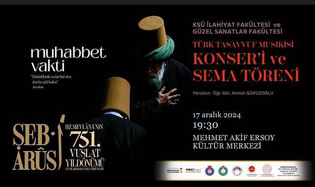 Hz. Mevlana, Vuslatının 751. Yıl Dönümünde Çeşitli Etkinliklerle Anılacak