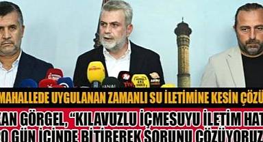 BŞB BAŞKANI FIRAT GÖRGEL ZORUNLU SEBEPLERDEN DOLAYI ZAMAN ZAMAN SUYU AKMAYAN VATANDAŞLARIMIZDAN 'HELALLİK İSTİYORUM' DEDİ