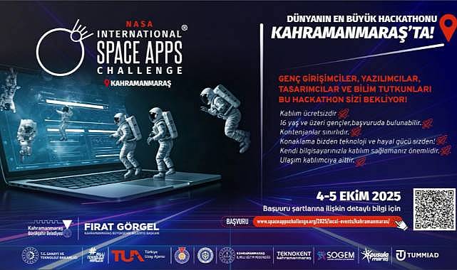 Kahramanmaraş’ta Bir İlk; Büyükşehir NASA’nın Dev Organizasyonuna Ev Sahipliği Yapacak