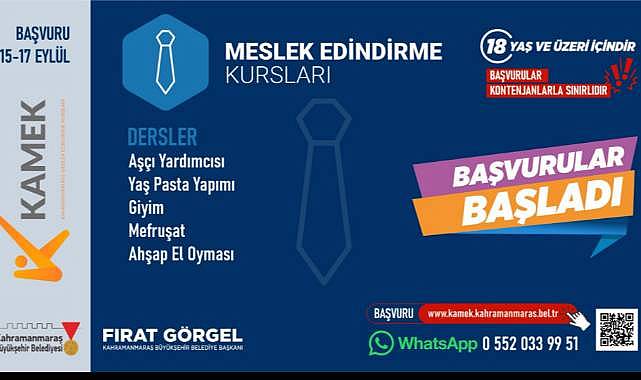 KAMEK’le Herkes İçin Eğitim; Yeni Dönem Kurs Kayıtları Başladı