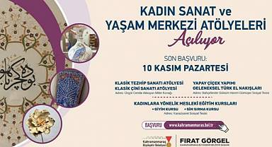 Büyükşehir’in Kadın Sanat ve Yaşam Merkezi Atölyelerine Başvurular Başladı!