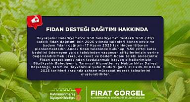 Yüzde 50 Hibeli Fidan Desteğinde Ek Başvurular Alınmaya Başladı