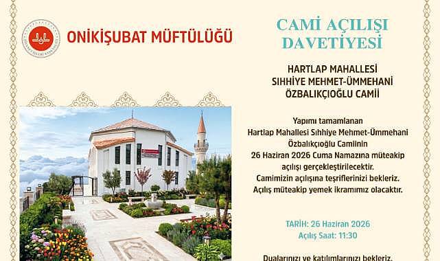 HARTLAP'TA YENİ CAMİ AÇILIYOR