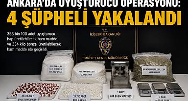 ANKARA’DA UYUŞTURUCU OPERASYONU: 4 ŞÜPHELİ YAKALANDI