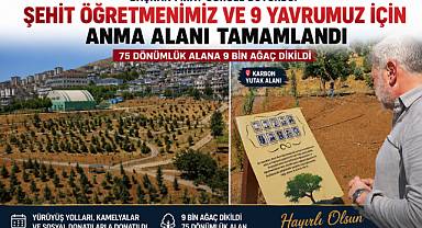Başkan Görgel: Şehit Öğretmen Ayla Kara ve 9 Yavru İçin Oluşturulan Anma Alanı Tamamlandı