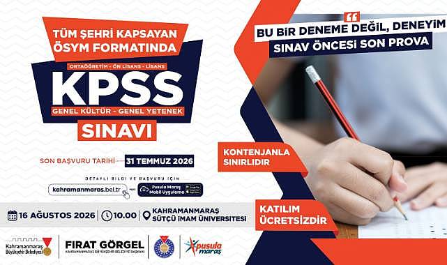 Büyükşehir’den KPSS Adaylarına Son Prova Desteği