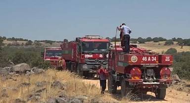 Kahramanmaraş ekipleri alevlerle mücadele için Gaziantep’e sevk edildi