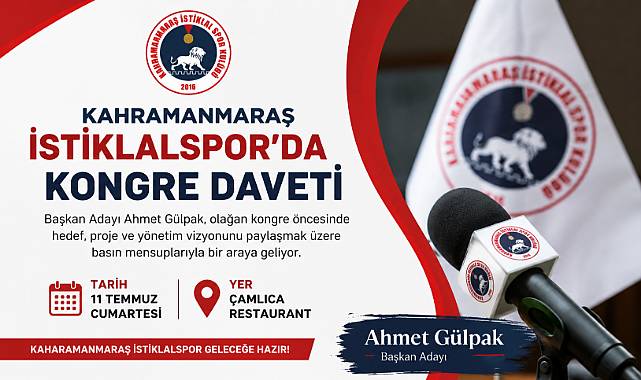 KAHRAMANMARAŞ İSTİKLALSPOR'DA KONGRE ÖNCESİ BASIN BULUŞMASI