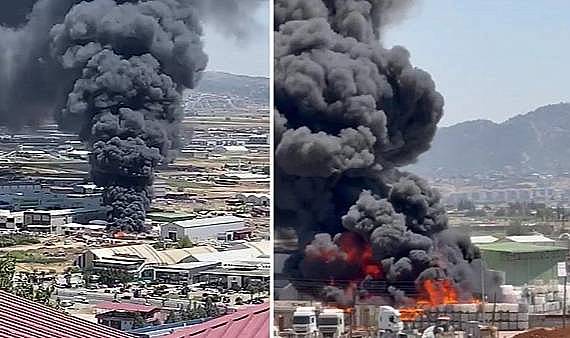 Kahramanmaraş'ta Korkutan Yangın: Dumanlar şehrin dört biryanından görüldü!