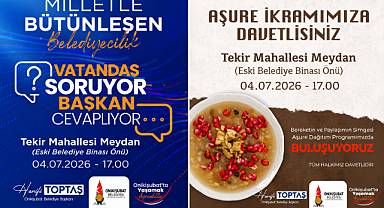 ONİKİŞUBAT'TA VATANDAŞLA BULUŞMA VE AŞURE İKRAMI AYNI GÜN TEKİR MAHALLESİ'NDE