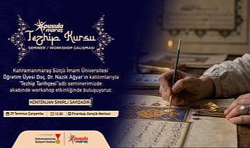 Pusula Maraş’tan Gençlere Geleneksel Sanat Atölyesi