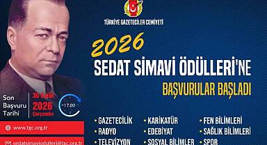 TGC 2026 Sedat Simavi Ödülleri'ne başvurular başladı