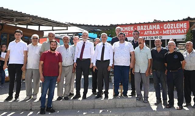 Vali Ünlüer ve Başkan Görgel, Trabzon Caddesi ile Demirciler Çarşısı’nda İncelemelerde Bulundu