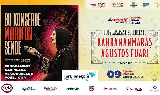 Geleneksel Ağustos Fuarı Pazar Günü Eğlence Dolu İki Programla Devam Edecek