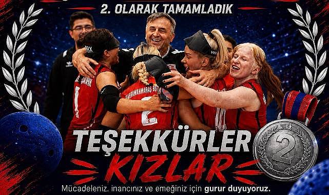 KAHRAMANMARAŞ BÜYÜKŞEHİR'İN KADIN GOALBALL TAKIMI AVRUPA İKİNCİSİ OLDU!