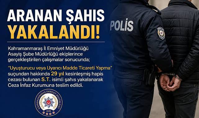 Kahramanmaraş’ta Aranan Şahıs Yakalandı