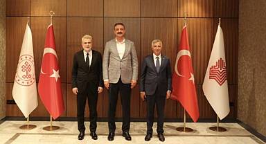 Vali Ünlüer ve Başkan Görgel’den Vakıflar Genel Müdürlüğü’ne ziyaret