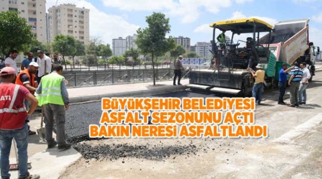 ADANA Büyükşehir belediyesi asfalt sezonunu açtı