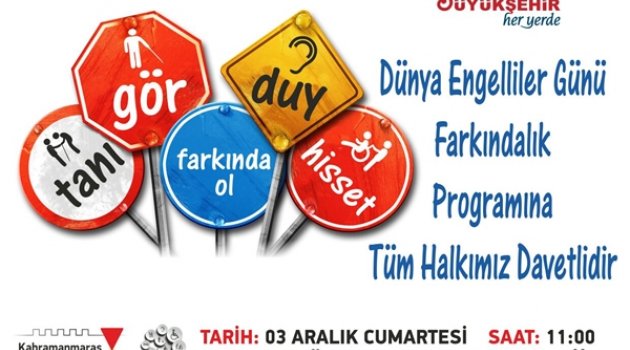BÜYÜKŞEHİR’DEN 3 ARALIK PROGRAMLARI