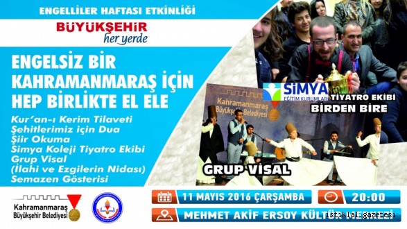 BÜYÜKŞEHİR’DEN ENGELLİLER HAFTASI PROGRAMI