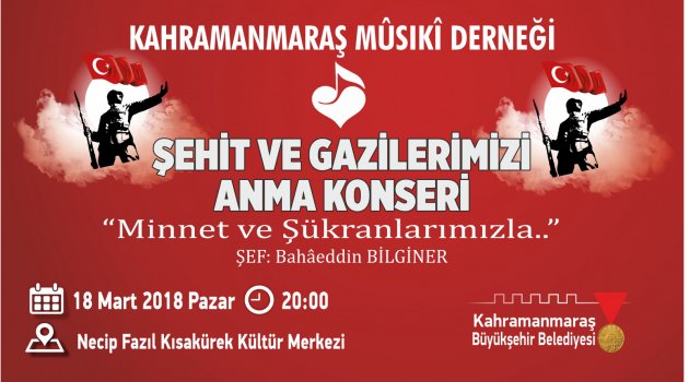 BÜYÜKŞEHİR’DEN ŞEHİT VE GAZİLERİ ANMA KONSERİ