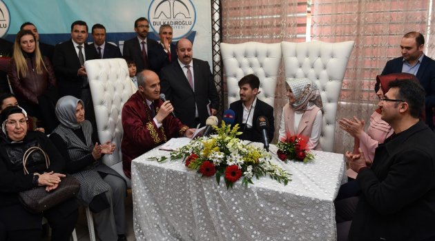 DULKADİROĞLU’NDA 2018 YILINDA 2018’İNCİ ÇİFT DÜNYA EVİNE GİRDİ