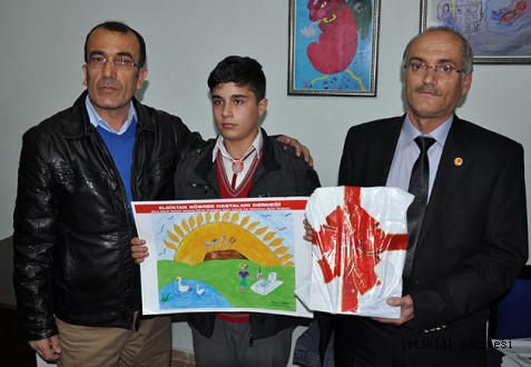 ELBİSTAN' DA BÖBREK HASTALIĞINI RESİMLE ANLATTILAR