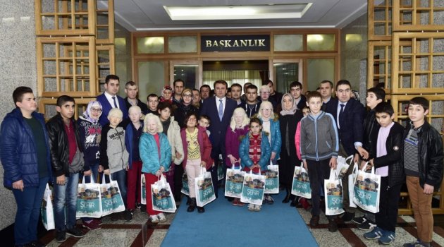 GÖRME ENGELLİ KARDEŞLERİMİZDEN BAŞKAN ERKOÇ’A ZİYARET