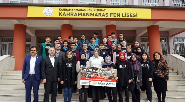 KAHRAMANMARAŞ FEN LİSESİ’NDEN YARDIM