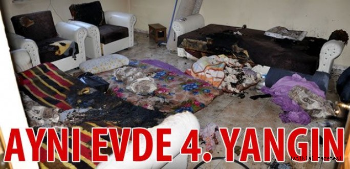 Kahramanmaraş'ta 4. kez aynı evde yangın çıktı