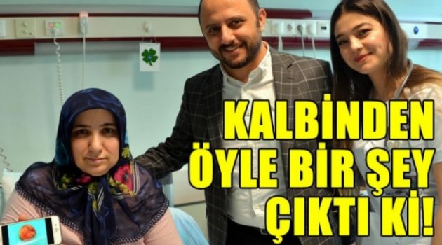 Kahramanmaraş'ta bir kadının kalbinden kitle çıkarıldı.