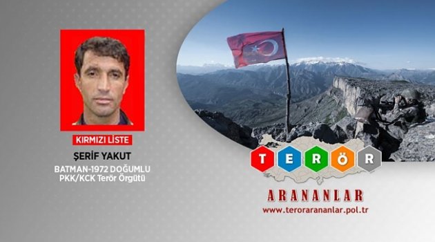 Kırmızı kategoride aranan terörist etkisiz hale getirildi.