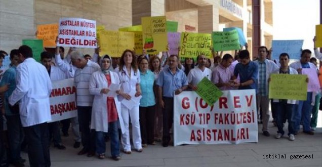 KSÜ’de İş Bırakma Eylemi