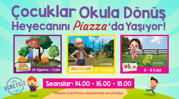 Piazza’da Okula Dönüş Heyecanı