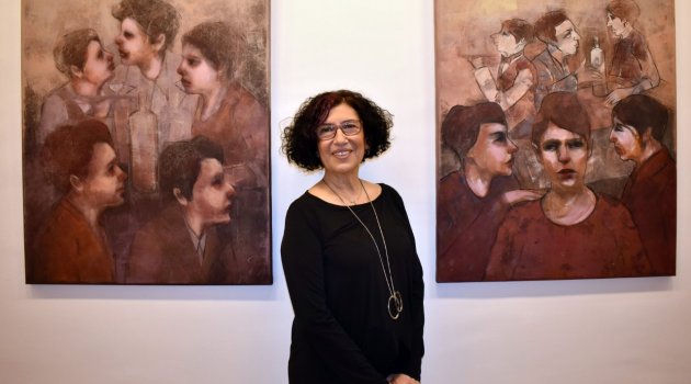 -SANKO SANAT GALERİSİ’NDE SEMA BARLAS’IN SERGİSİ -“SURETLER” TEMALI SERGİ 19 NİSAN’A KADAR GEZİLEBİLECEK