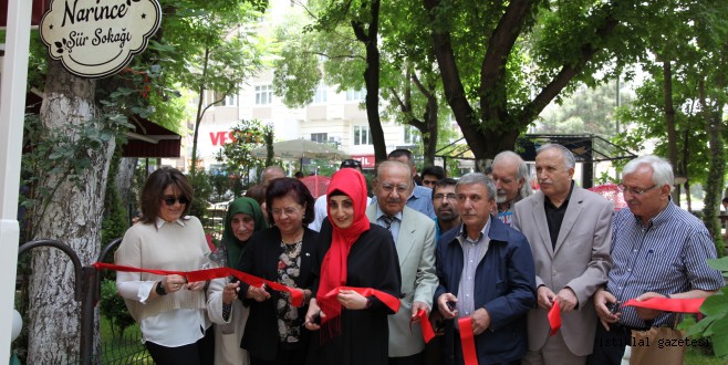 ŞELALE PARK’A “NARİNCE ŞİİR SOKAĞI AÇILDI