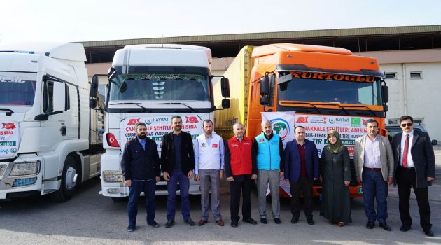 SURİYE’YE 193 TIR YARDIM GÖNDERİLDİ