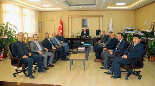 UFKA YOLCULUK HEYETİ İL MİLLÎ EĞİTİM MÜDÜRÜ CEMAL YILMAZ’I ZİYARET ETTİ