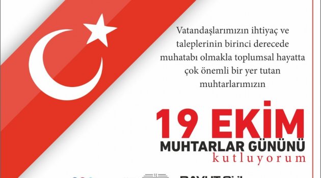 VALİ DAVUT GÜL’ÜN 19 EKİM MUHTARLAR GÜNÜ MESAJI